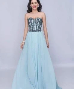 Nina Canacci - 3140 Beaded Corset Sweetheart Bodice Evening Gown