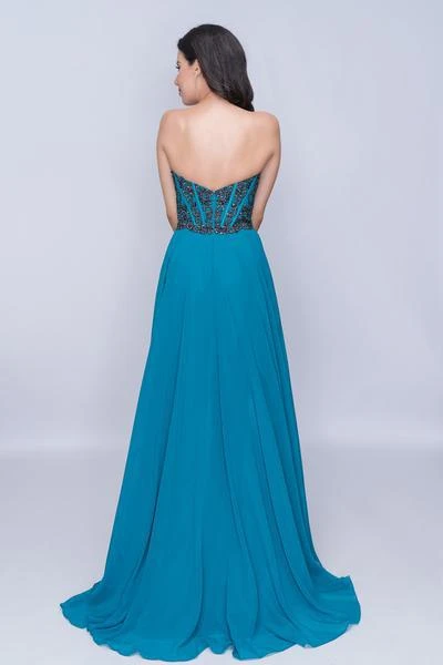 Nina Canacci - 3140 Beaded Corset Sweetheart Bodice Evening Gown 8 Nina Canacci - 3140 Beaded Corset Sweetheart Bodice Evening Gown