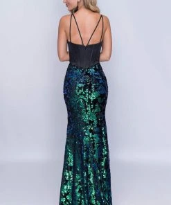 Formal Gowns Nina Canacci - 6506 Sequined Sweetheart Trumpet Dress With Train