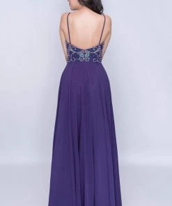 Nina Canacci - 6509 Scroll Beaded Plunging Sweetheart Chiffon Gown Formal Gowns 7 Nina Canacci - 6509 Scroll Beaded Plunging Sweetheart Chiffon Gown Formal Gowns
