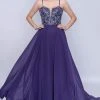 Nina Canacci - 6509 Scroll Beaded Plunging Sweetheart Chiffon Gown Formal Gowns 1 Nina Canacci - 6509 Scroll Beaded Plunging Sweetheart Chiffon Gown Formal Gowns