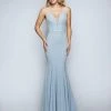 Formal Gowns Nina Canacci - 6516 Plunging V-Neck Trumpet Evening Dress
