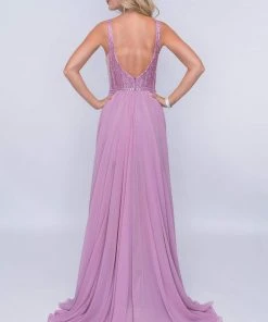 Formal Gowns Nina Canacci - 8159 Embellished Plunging V Neck A-Line Gown