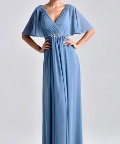 Formal Gowns Nina Canacci - M239 Dress In Steel Blue