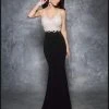Formal Gowns Nina Canacci - V-Neck Long Prom Dress 7368