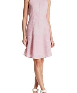 Cocktail Dresses Nina Leonard - L5358A Sleeveless, Jewel A-line Dress