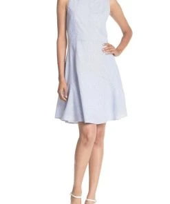 Cocktail Dresses Nina Leonard - L5358A Sleeveless, Jewel A-line Dress