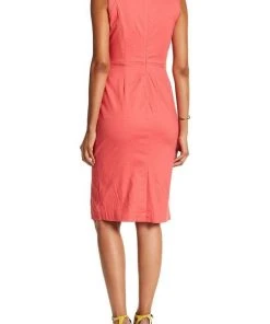 Nina Leonard - L5695A Sleeveless Front Button Sheath Dress Cocktail Dresses