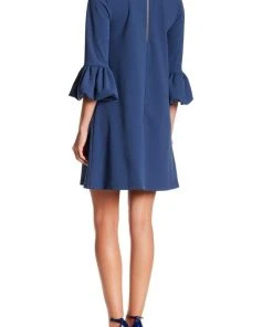 Nina Leonard - L6832B Balloon Hem Quarter Length Sleeve Shift Dress 19 Nina Leonard - L6832B Balloon Hem Quarter Length Sleeve Shift Dress