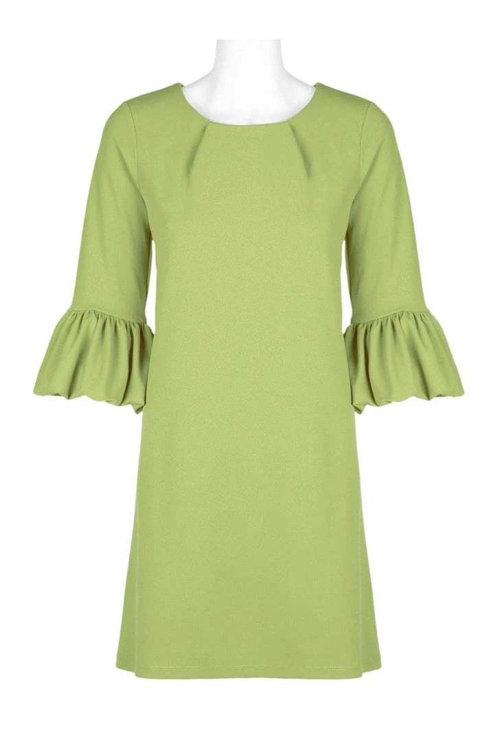 Nina Leonard - L6832B Balloon Hem Quarter Length Sleeve Shift Dress 7 Nina Leonard - L6832B Balloon Hem Quarter Length Sleeve Shift Dress