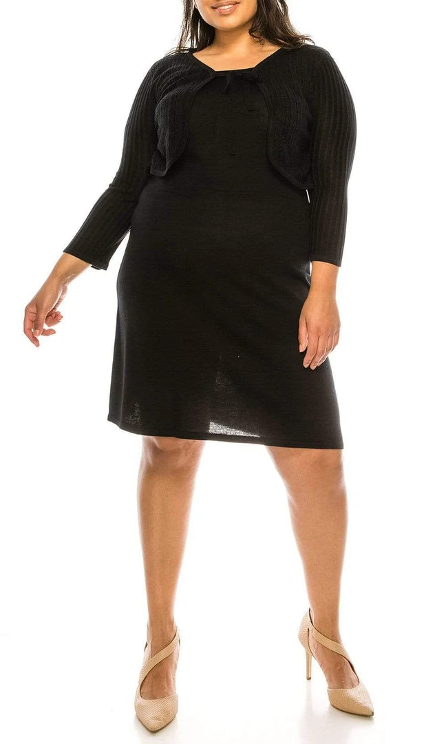 Nine West - 10588902 Two Piece Knit Midi Dress Plus Size Dresses 3 Nine West - 10588902 Two Piece Knit Midi Dress Plus Size Dresses