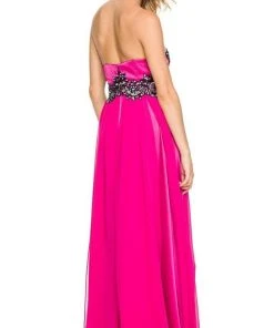 Formal Gowns Nox Anabel - 2554 Embellished Semi-Sweetheart A-line Dress