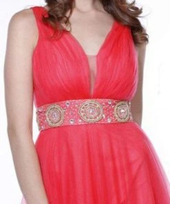 Nox Anabel - 3134 Sleeveless Ruched A-Line Long Gown