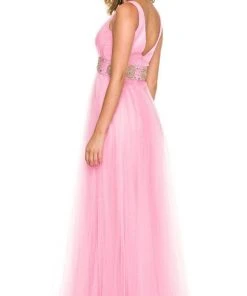 Nox Anabel - 3134 Sleeveless Ruched A-Line Long Gown