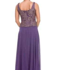 Nox Anabel - 5076 Lace Dress With Sheer Jacket Formal Gowns 12 Nox Anabel - 5076 Lace Dress With Sheer Jacket Formal Gowns