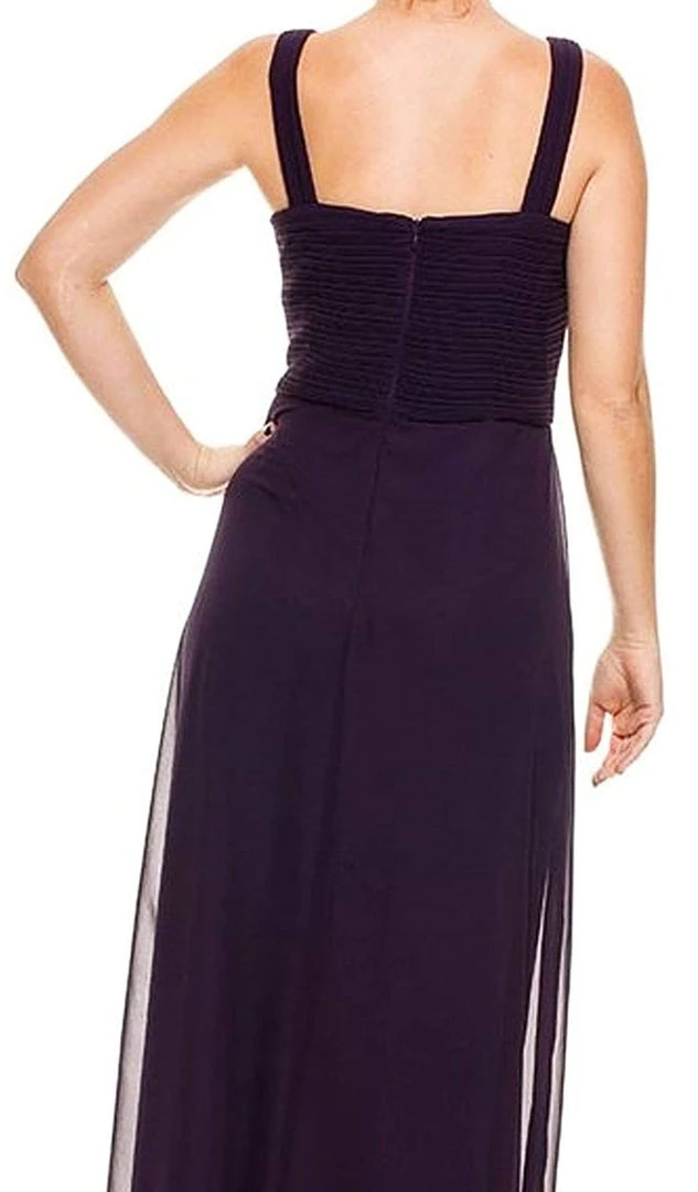 Formal Gowns Nox Anabel - 5099 Ruched Square Neck Dress With Matching Jacket 7 Formal Gowns Nox Anabel - 5099 Ruched Square Neck Dress With Matching Jacket