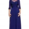 Formal Gowns Nox Anabel - 5101 Quarter Length Sleeve Empire Long Formal Dress