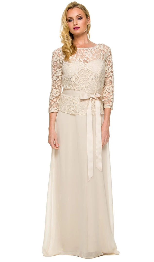 Nox Anabel - 5116 Lace Illusion Dress Formal Gowns 7 Nox Anabel - 5116 Lace Illusion Dress Formal Gowns