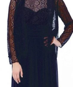 Formal Gowns Nox Anabel - 5136 Illusion Dress With Jacket