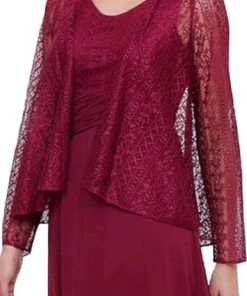 Nox Anabel - 5138 Lace Scoop Neck A-line Dress Formal Gowns