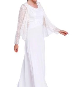 Nox Anabel - 5138 Lace Scoop Neck A-line Dress Formal Gowns