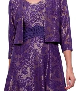 Formal Gowns Nox Anabel - 5139 Lace Embroidered A-line Dress