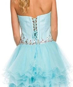 Nox Anabel - 6007 Strapless Cocktail Dress Cocktail Dresses 10 Nox Anabel - 6007 Strapless Cocktail Dress Cocktail Dresses