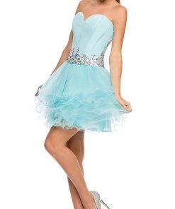 Nox Anabel - 6007 Strapless Cocktail Dress Cocktail Dresses