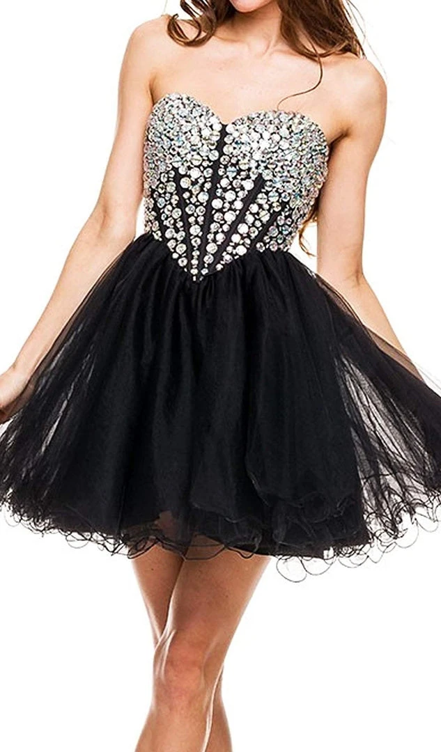 Nox Anabel - 6015 Sweetheart Neckline Corset Style Cocktail Dress Cocktail Dresses 4 Nox Anabel - 6015 Sweetheart Neckline Corset Style Cocktail Dress Cocktail Dresses