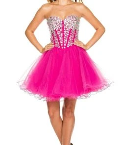 Nox Anabel - 6015 Sweetheart Neckline Corset Style Cocktail Dress Cocktail Dresses 17 Nox Anabel - 6015 Sweetheart Neckline Corset Style Cocktail Dress Cocktail Dresses