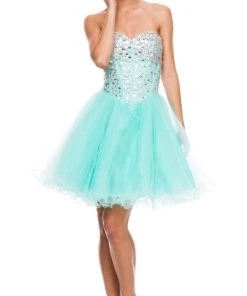 Nox Anabel - 6015 Sweetheart Neckline Corset Style Cocktail Dress Cocktail Dresses 18 Nox Anabel - 6015 Sweetheart Neckline Corset Style Cocktail Dress Cocktail Dresses