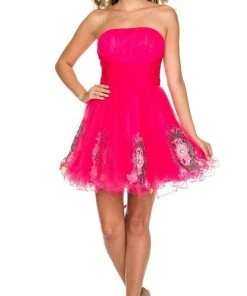 Cocktail Dresses Nox Anabel - 6041 Ruched A-Line Dress