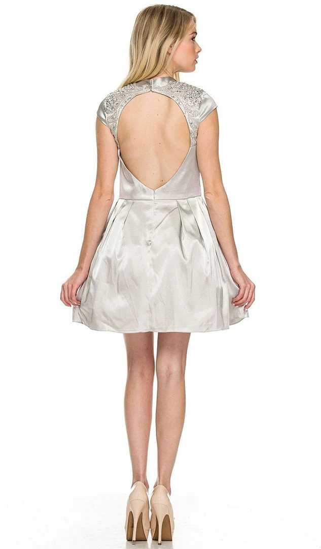 Nox Anabel - 6051 Cap Sleeves Cocktail Dress Cocktail Dresses 8 Nox Anabel - 6051 Cap Sleeves Cocktail Dress Cocktail Dresses