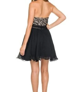 Nox Anabel - 6169 Embroidered Sweetheart Dress Cocktail Dresses 12 Nox Anabel - 6169 Embroidered Sweetheart Dress Cocktail Dresses