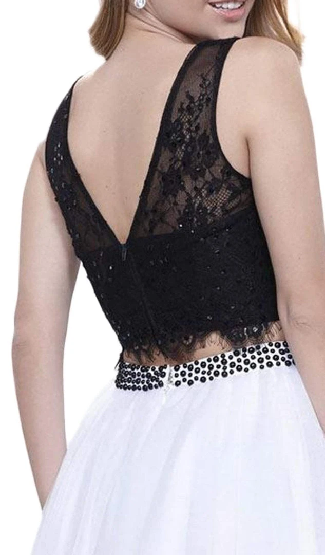 Nox Anabel - 6224 Two-Piece Lace Bateau Flutter Cocktail Dress Cocktail Dresses 6 Nox Anabel - 6224 Two-Piece Lace Bateau Flutter Cocktail Dress Cocktail Dresses