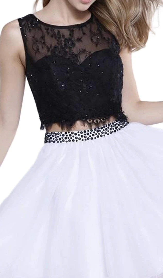 Nox Anabel - 6224 Two-Piece Lace Bateau Flutter Cocktail Dress Cocktail Dresses 4 Nox Anabel - 6224 Two-Piece Lace Bateau Flutter Cocktail Dress Cocktail Dresses