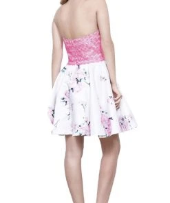 Nox Anabel - 6226 Embroidered High Halter Cocktail Dress