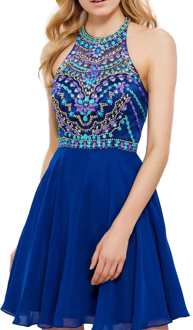 Nox Anabel - 6238 High Illusion Racerback Bejeweled Cocktail Dress 7 Nox Anabel - 6238 High Illusion Racerback Bejeweled Cocktail Dress