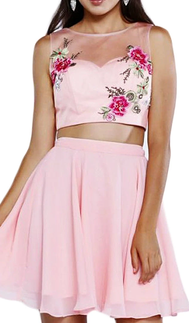 Nox Anabel - 6246 Two-Piece Chiffon Cocktail Dress Cocktail Dresses 4 Nox Anabel - 6246 Two-Piece Chiffon Cocktail Dress Cocktail Dresses