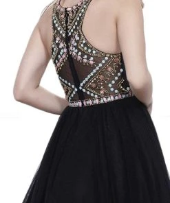 Cocktail Dresses Nox Anabel - 6250 Beaded Sleeveless Cocktail Dress