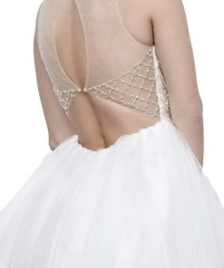 Cocktail Dresses Nox Anabel - 6271 Bead-Embellished Illusion Cocktail Dress 9 Cocktail Dresses Nox Anabel - 6271 Bead-Embellished Illusion Cocktail Dress