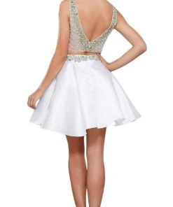 Cocktail Dresses Nox Anabel - 6275 Two-Piece Bejeweled V-Neck Dress 13 Cocktail Dresses Nox Anabel - 6275 Two-Piece Bejeweled V-Neck Dress