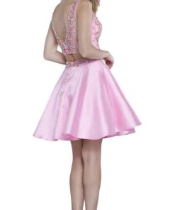 Cocktail Dresses Nox Anabel - 6275 Two-Piece Bejeweled V-Neck Dress 17 Cocktail Dresses Nox Anabel - 6275 Two-Piece Bejeweled V-Neck Dress