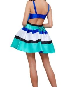 Nox Anabel - 6282 Sleeveless Bateau Mikado Short Party Dress Cocktail Dresses