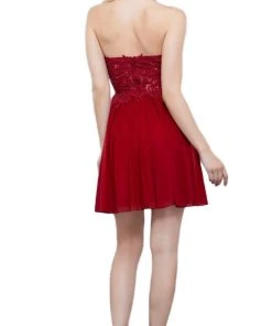 Cocktail Dresses Nox Anabel - 6314 Strapless Embellished Sweetheart Cocktail Dress 14 Cocktail Dresses Nox Anabel - 6314 Strapless Embellished Sweetheart Cocktail Dress