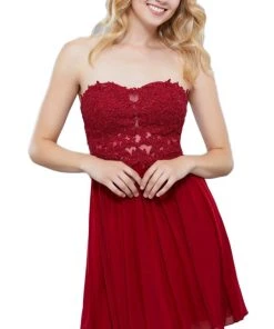 Cocktail Dresses Nox Anabel - 6314 Strapless Embellished Sweetheart Cocktail Dress 15 Cocktail Dresses Nox Anabel - 6314 Strapless Embellished Sweetheart Cocktail Dress