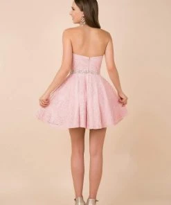 Nox Anabel - 6358 Embellished Waist Sweetheart Neckline Cocktail Dress Cocktail Dresses 13 Nox Anabel - 6358 Embellished Waist Sweetheart Neckline Cocktail Dress Cocktail Dresses