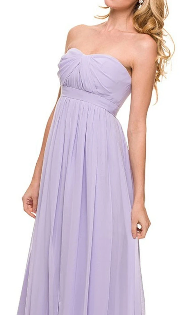 Nox Anabel - 7124 Pleated Sweetheart A-line Long Formal Gown 4 Nox Anabel - 7124 Pleated Sweetheart A-line Long Formal Gown