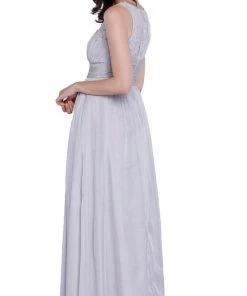 Nox Anabel - 7126 Sleeveless Lace And Chiffon A-Line Evening Dress 17 Nox Anabel - 7126 Sleeveless Lace And Chiffon A-Line Evening Dress