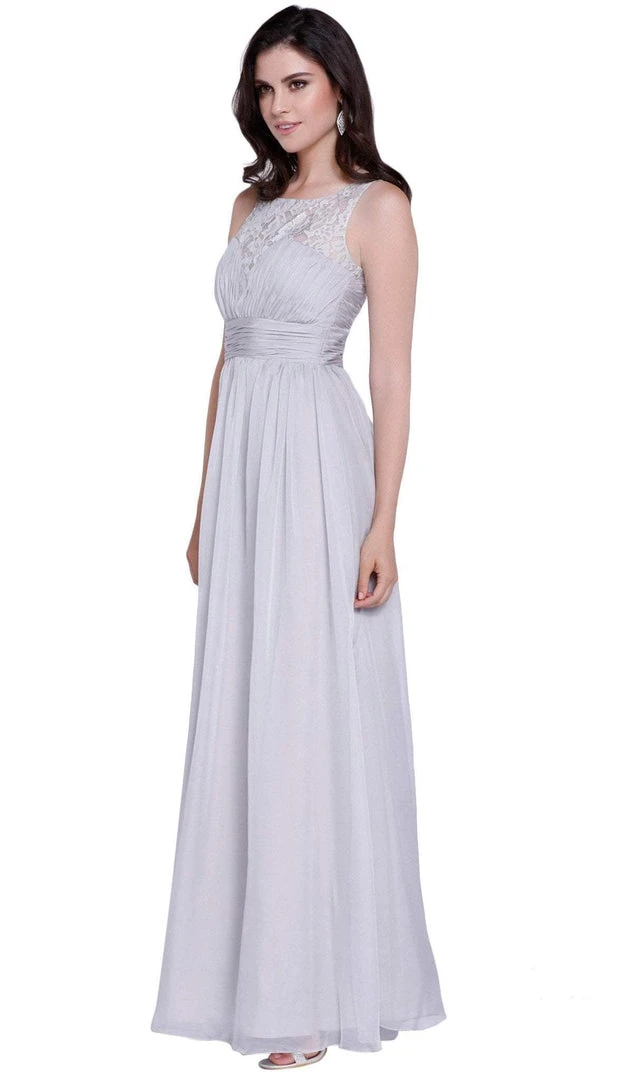 Nox Anabel - 7126 Sleeveless Lace And Chiffon A-Line Evening Dress 9 Nox Anabel - 7126 Sleeveless Lace And Chiffon A-Line Evening Dress